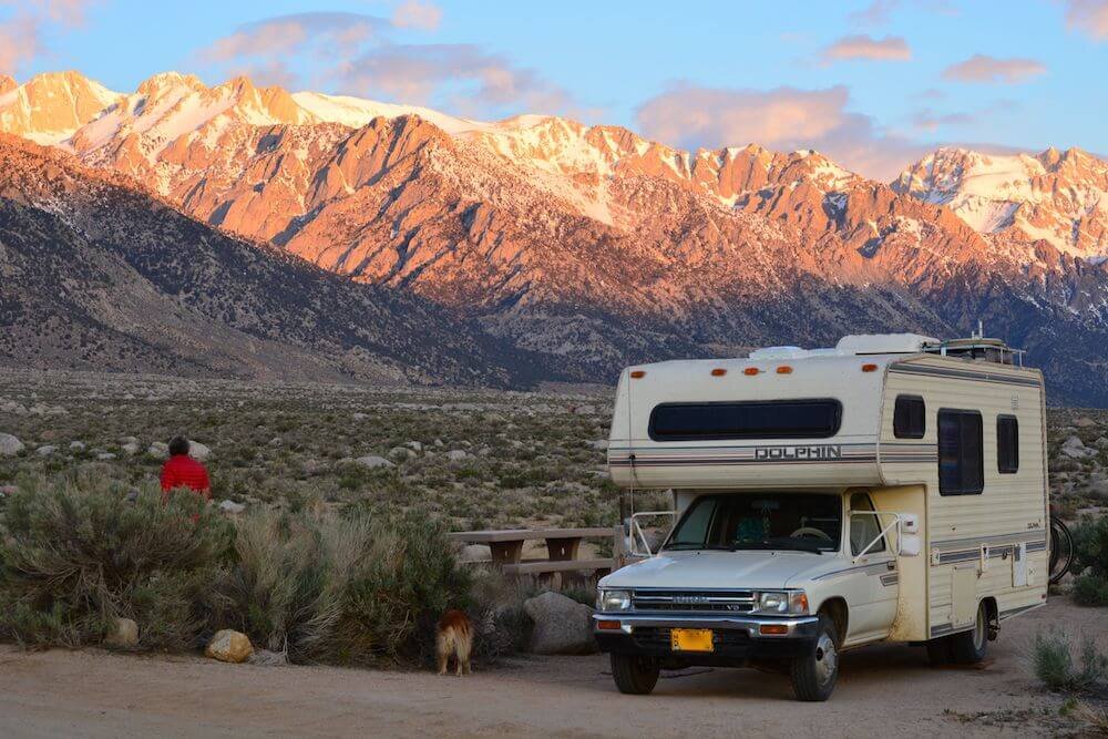 travelling usa in a motorhome